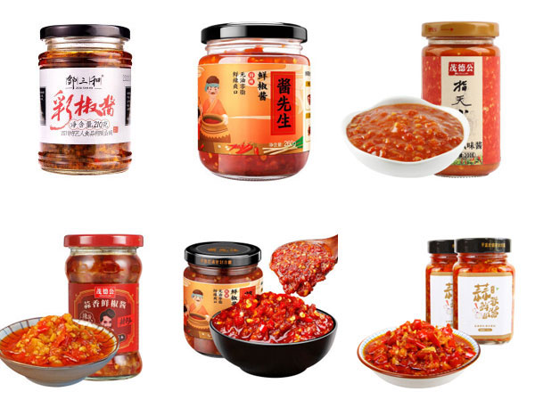 辣椒醬灌裝機生產線展示