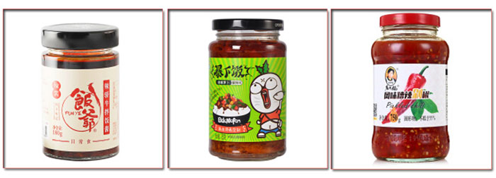 辣椒醬灌裝機生產線樣品展示